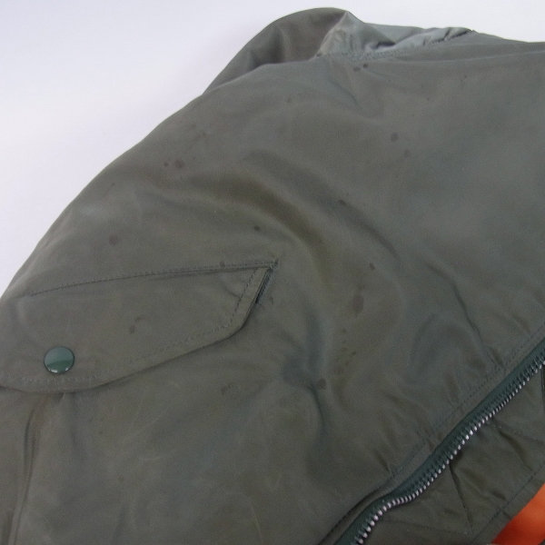 実際に弊社で買取させて頂いたGOODENOUGH×MOREABOUTLESS×NGAP MA-1 フライトジャケット/Mの画像 7枚目