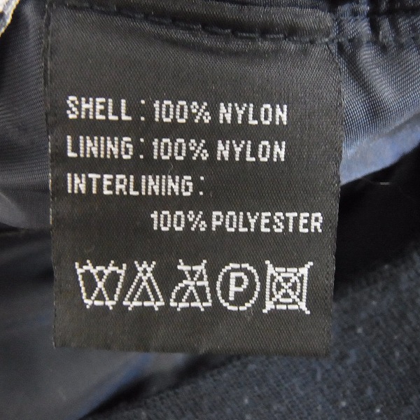 実際に弊社で買取させて頂いたSTUSSY×ALPHA×fragment design MA-1 フライトジャケット ネイビー/Lの画像 3枚目