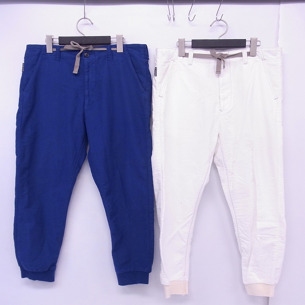 実際に弊社で買取させて頂いたBLUE BLUE/ブルーブルー コットン イージーパンツ 2/2点セット