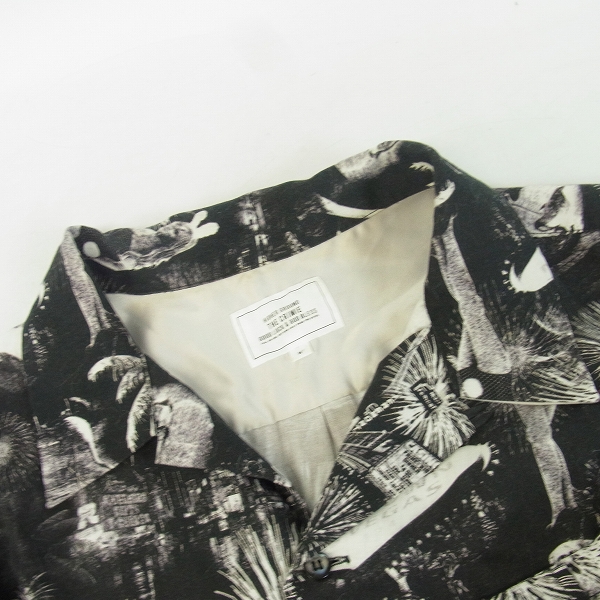 実際に弊社で買取させて頂いたCRIMIE/クライミー 総柄 オープンカラー 長袖シャツ/アロハ Mの画像 4枚目