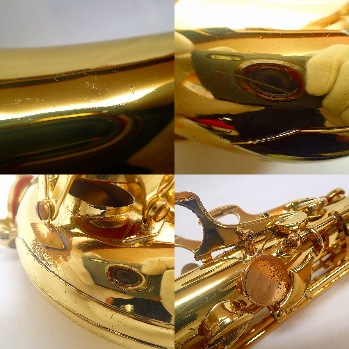実際に弊社で買取させて頂いた★【詳細不明】SELMER/セルマー アルトサックス シリーズⅢ 彫刻なし ゴールドラッカーの画像 5枚目