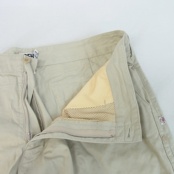 実際に弊社で買取させて頂いたGOODENOUGH/GDEH/グッドイナフ コットン テーパードパンツ ベージュ/XLの画像 4枚目
