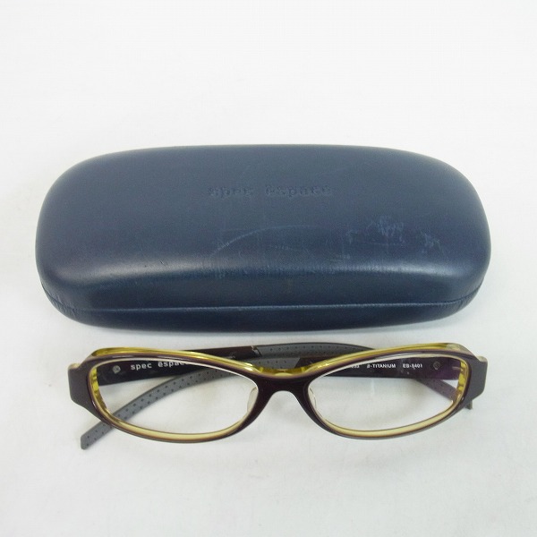 実際に弊社で買取させて頂いたspec espace/スペックエスパス 眼鏡/メガネフレーム チタン/チタニウム Col.233 ES-5401の画像 7枚目