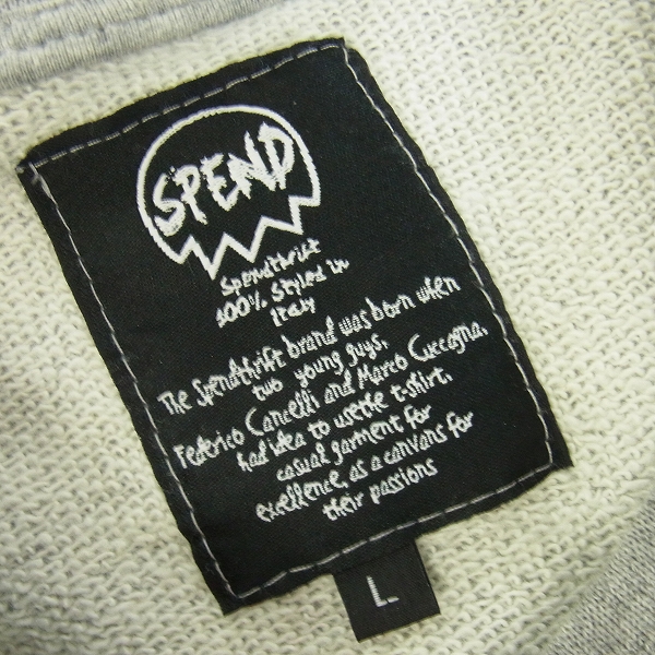 実際に弊社で買取させて頂いたSPEND/スペンド スウェット MR-G/ITALIAN BEARD スウェット/トレーナー 2点セット/Lの画像 2枚目