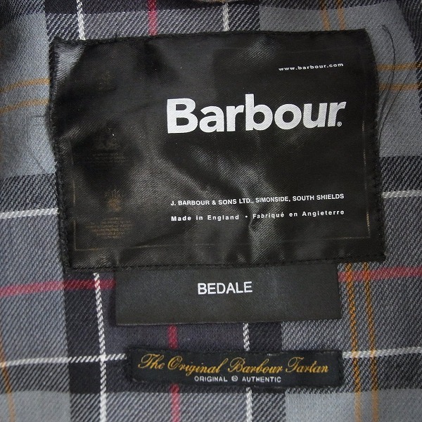 実際に弊社で買取させて頂いたBARBOUR/バブアー BEDALE/ビデイル オイルドジャケット スリムフィット ‭1102049‬/36の画像 2枚目