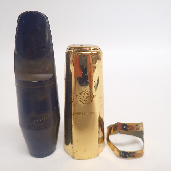 実際に弊社で買取させて頂いたSELMER/セルマー アルトサックス用マウスピース S90 180 リガチャー/メタルキャップ付き