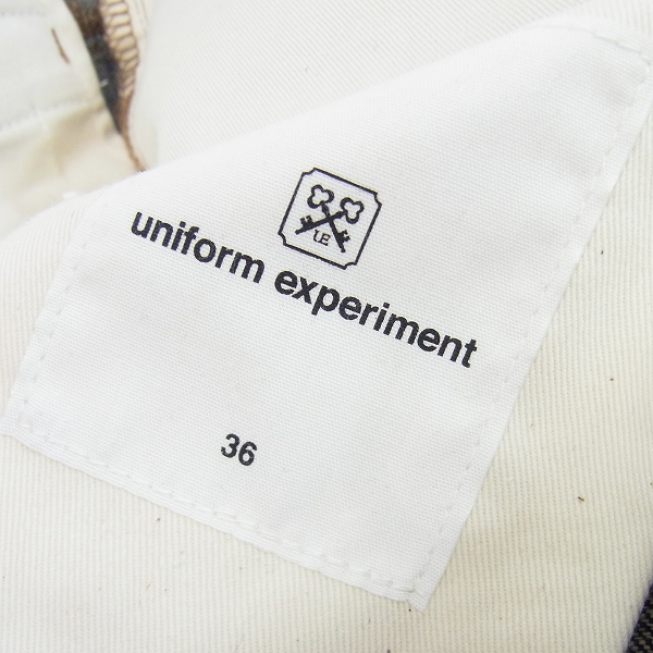 実際に弊社で買取させて頂いた【未使用】uniform experiment/ユニフォームエクスペリメント UNDISCOLORATION  スリムフィット デニム UE-000008/36の画像 4枚目