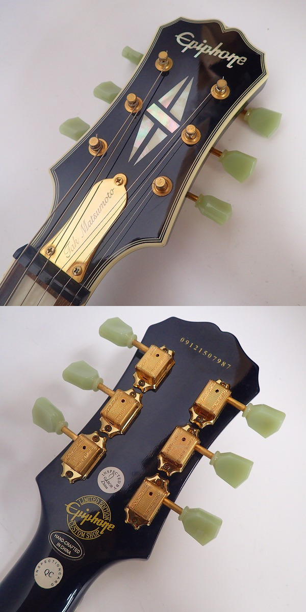 実際に弊社で買取させて頂いた★Epiphone/エピフォン B'z 松本孝弘 シグネチャー・モデル tak matsumoto DC Custom エレキギター ハードケース付の画像 1枚目