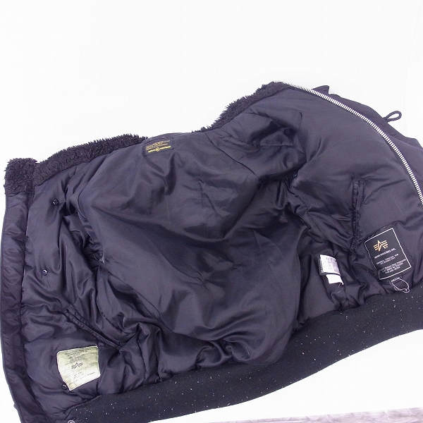 実際に弊社で買取させて頂いたuniform experiment×ALPHA/ユニフォームエクスペリメント×アルファ N-2Bミリタリージャケット UE-101025/Mの画像 4枚目