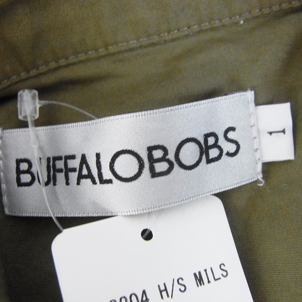 実際に弊社で買取させて頂いた【未使用】BUFFALO BOBS/バッファローボブズ ミリタリーシャツ/1の画像 2枚目