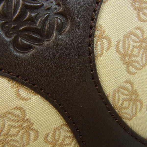 実際に弊社で買取させて頂いたLOEWE/ロエベ ロゴ/総柄 ハンド/ショルダーバッグ ブラウン系の画像 7枚目