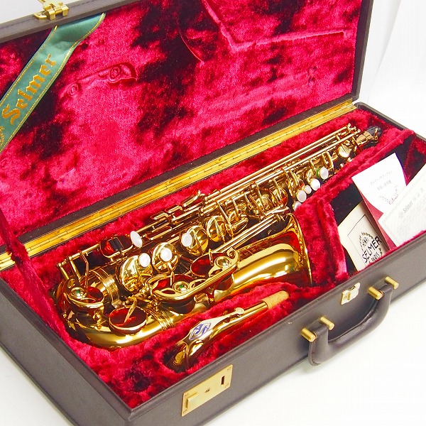 実際に弊社で買取させて頂いた★【書類あり】SELMER/セルマー ALTO SAX/アルトサックス SA80 GL W/O 彫刻なし 本体のみ ケース付
