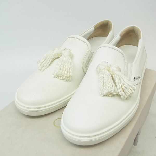 実際に弊社で買取させて頂いたJIMMY CHOO/ジミーチュウ GRIFFIN タッセルスリッポン/レザースニーカー 43