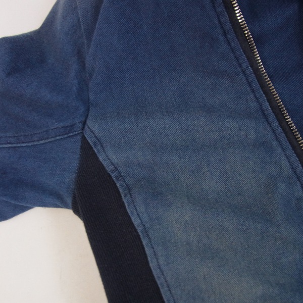 実際に弊社で買取させて頂いた【未使用】CUSTOM CULTURE/カスタムカルチャー デニム地切り替えし ジップ パーカー ジャケット/2の画像 5枚目