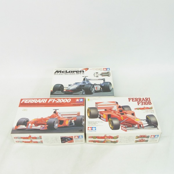 実際に弊社で買取させて頂いた【未組立】タミヤ 1/20 フェラーリ F1-2000/F310B/マクラーレン メルセデス MP4/13 3点セット