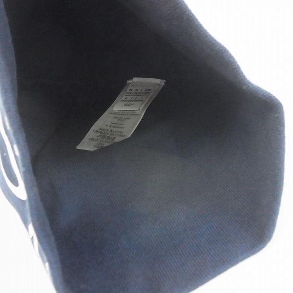 実際に弊社で買取させて頂いたadidas By White Mountaineering/アディダス ロゴプリント ビーニー ネイビーの画像 4枚目