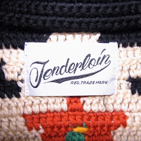 実際に弊社で買取させて頂いたTENDERLOIN/テンダーロイン 本店限定 T-COWICHAN ネイティブ柄フルジップカウチンニット/Sの画像 2枚目
