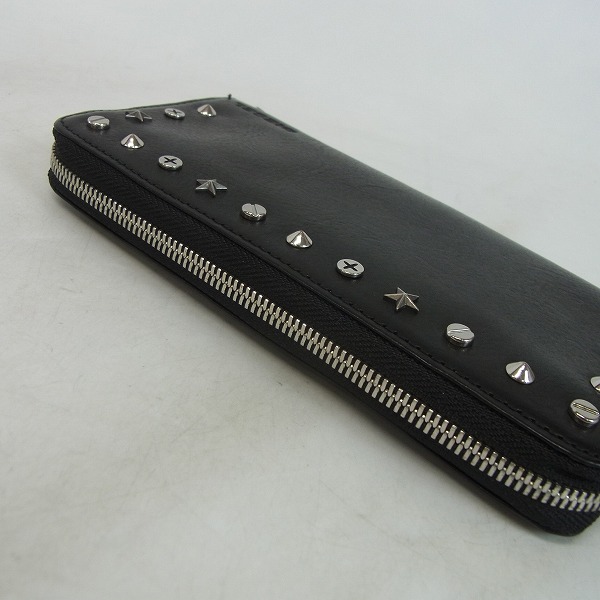 実際に弊社で買取させて頂いたDIESEL/ディーゼル スタッズ ラウンドファスナーウォレット/財布の画像 3枚目