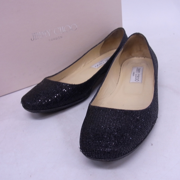 実際に弊社で買取させて頂いたJIMMY CHOO/ジミーチュウ バレエシューズ/36-1/2