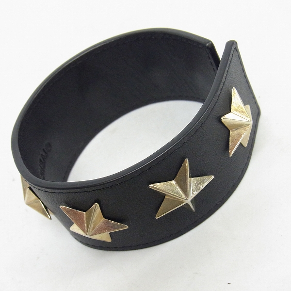 実際に弊社で買取させて頂いたGIVENCHY/ジバンシー スタースタッズ レザーブレスレット の画像 6枚目