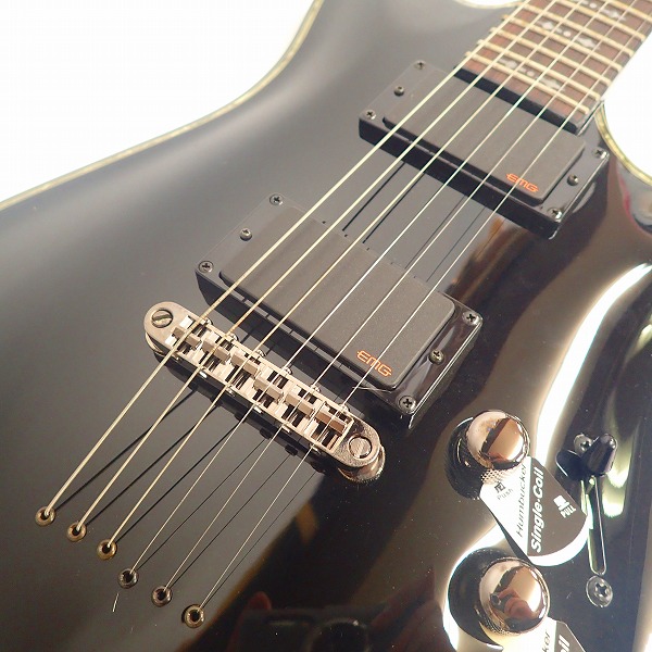 実際に弊社で買取させて頂いた★Schecter/シェクター HELLRAISER C-1 ブラック エレキギターの画像 5枚目