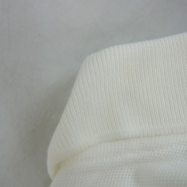 実際に弊社で買取させて頂いたLACOSTE/ラコステ ポロシャツ 長袖 ホワイト XXL 2点セットの画像 3枚目
