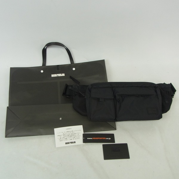 実際に弊社で買取させて頂いたHEAD PORTER/ヘッドポーター ウエストバッグ/ポーチ ブラックの画像 6枚目