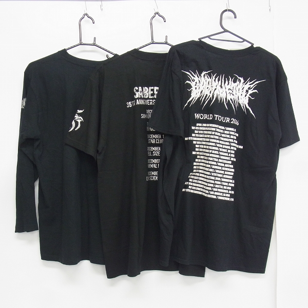 実際に弊社で買取させて頂いたBABYMETAL/LOUDNESS/SABER TIGER バンドTシャツ L/XL 計3点セットの画像 1枚目