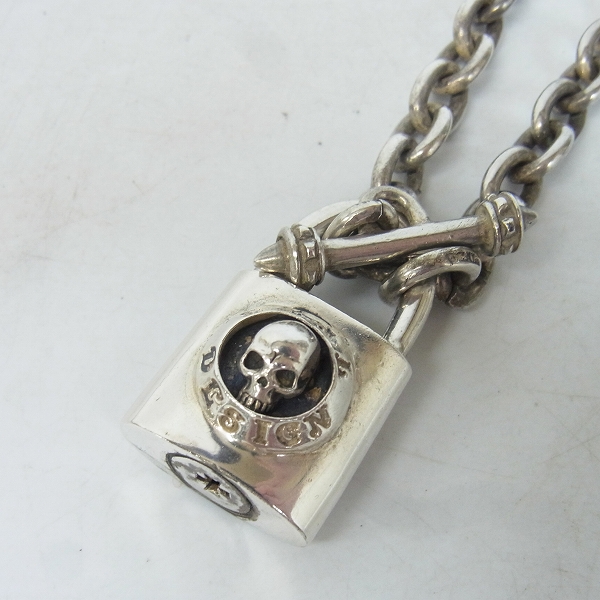 実際に弊社で買取させて頂いたDEALDESIGN/ディールデザイン スカルパドロック ネックレス