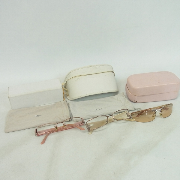 実際に弊社で買取させて頂いたChristian Dior/ディオール スクエア型メガネ/眼鏡/サングラス 7659J他 3点セットの画像 7枚目