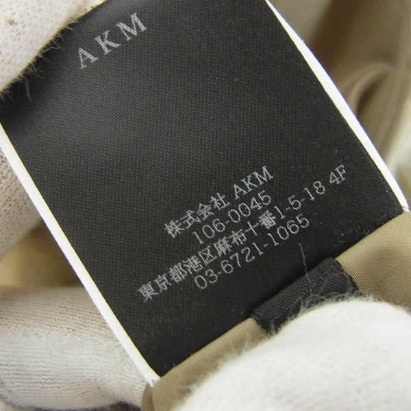 実際に弊社で買取させて頂いたAKM×EMMETI/エーケーエム×エンメティ Elegante Sportivo collection B-7 ダウンコート AE004/Sの画像 5枚目