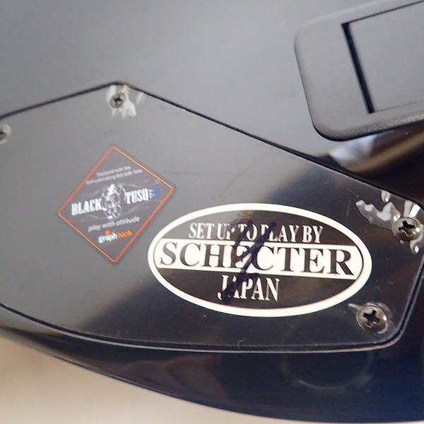 実際に弊社で買取させて頂いた★Schecter/シェクター HELLRAISER C-1 ブラック エレキギターの画像 8枚目