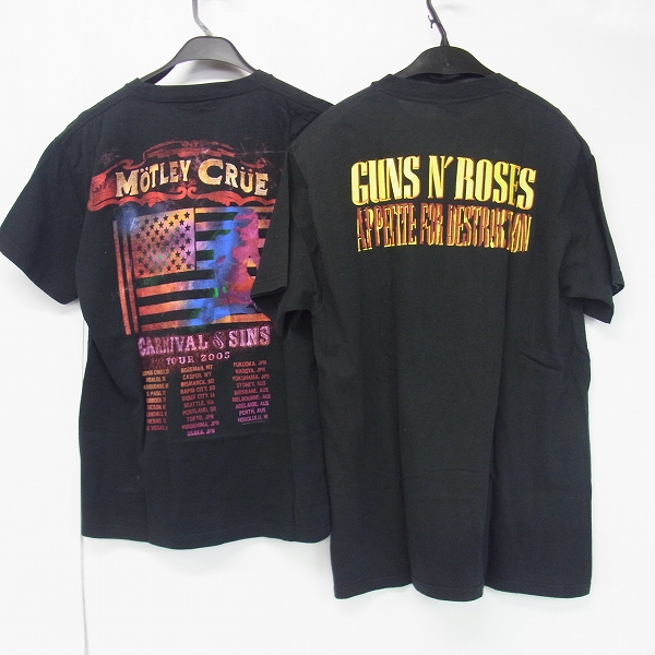 実際に弊社で買取させて頂いたMotley Crue/Guns N' Roses バンドTシャツ 計2点セットの画像 1枚目