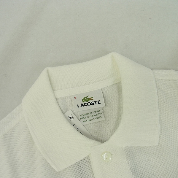 実際に弊社で買取させて頂いた【未使用】LACOSTE/ラコステ ポロシャツ/3の画像 4枚目