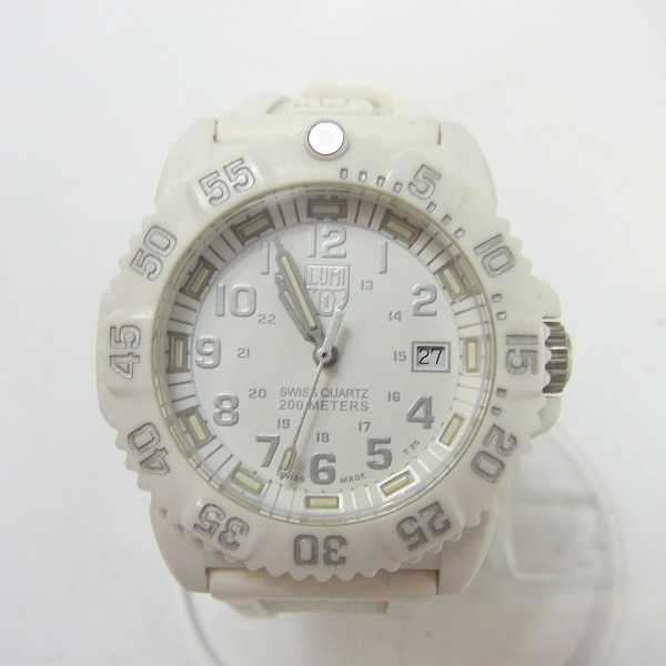 実際に弊社で買取させて頂いたLUMINOX/ルミノックス ネイビーシールズ ホワイトアウト 7057【動作未確認】