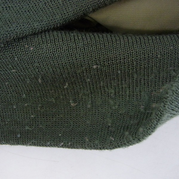 実際に弊社で買取させて頂いたSTUSSY×ALPHA×fragment design MA-1 フライトジャケット カーキ/Mの画像 6枚目