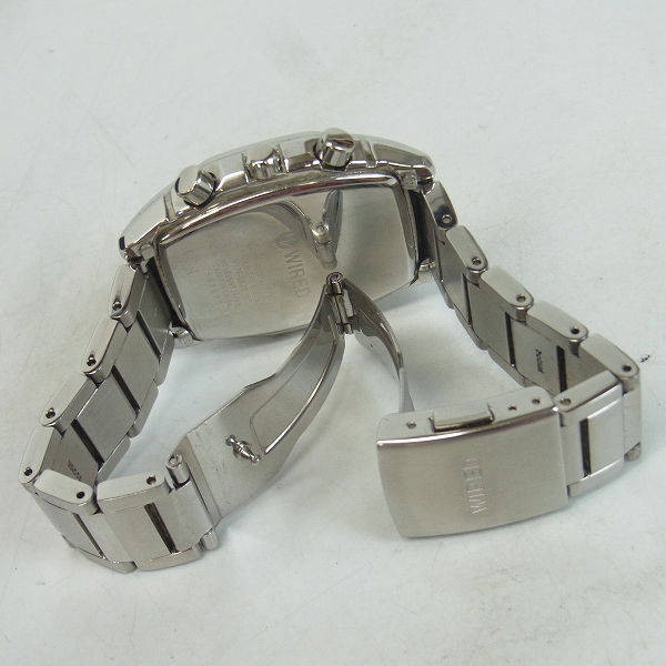 実際に弊社で買取させて頂いたSEIKO セイコー WIRED ワイアード アポロ ソーラー クロノ 腕時計/ウォッチ V176-0AJ0/AGAD063　の画像 2枚目