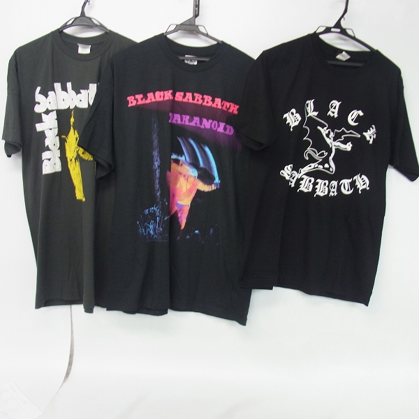 実際に弊社で買取させて頂いたBLACK SABBATH/ブラックサバス PARANOID/vol4 バンドTシャツ 計3点セット