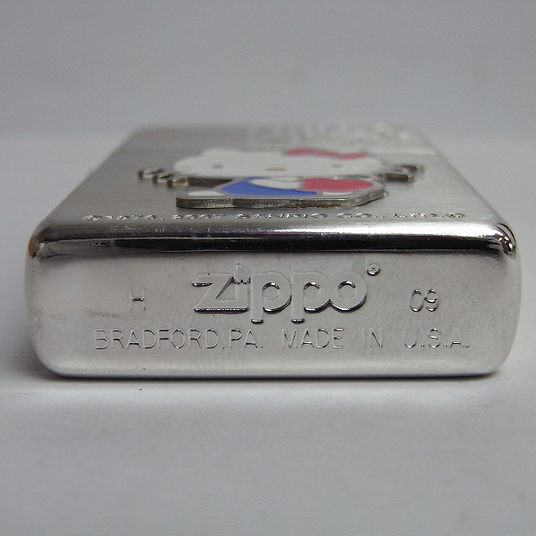 実際に弊社で買取させて頂いたZippo/ジッポー サンリオ HELLO KITTY/ハローキティ HKL Z 1 メタル貼り 2009年製の画像 4枚目