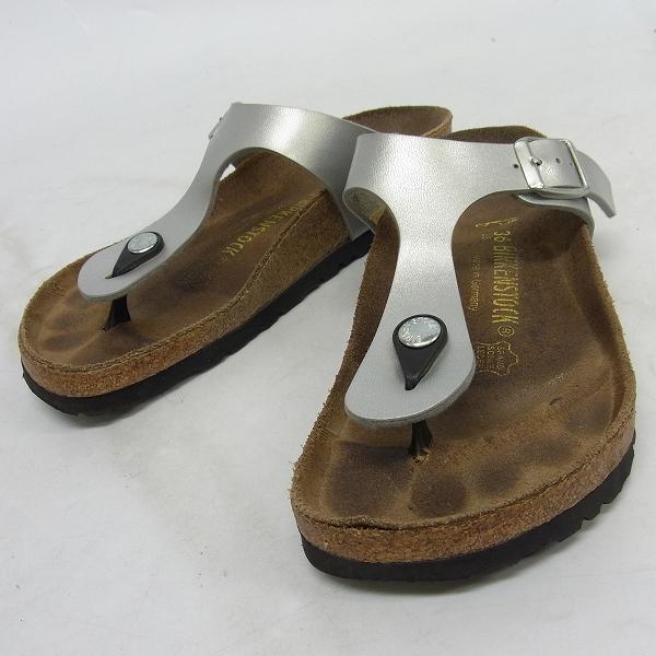 実際に弊社で買取させて頂いた【観賞用】BIRKENSTOCK/ビルケンシュトック RAMSES/ラムゼス サンダル L5 メタリックシルバー 36