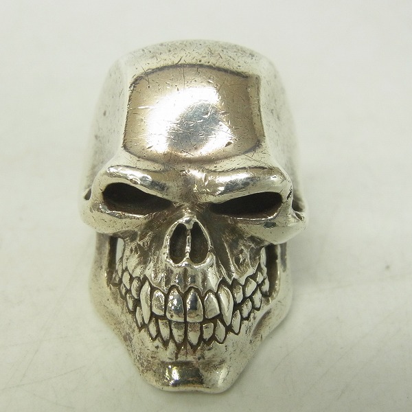 実際に弊社で買取させて頂いた【ギャラ付】CRAZY PIG/クレイジーピッグ #6 PSYCHO KILLER/サイコキラースカル リング 15号の画像 1枚目