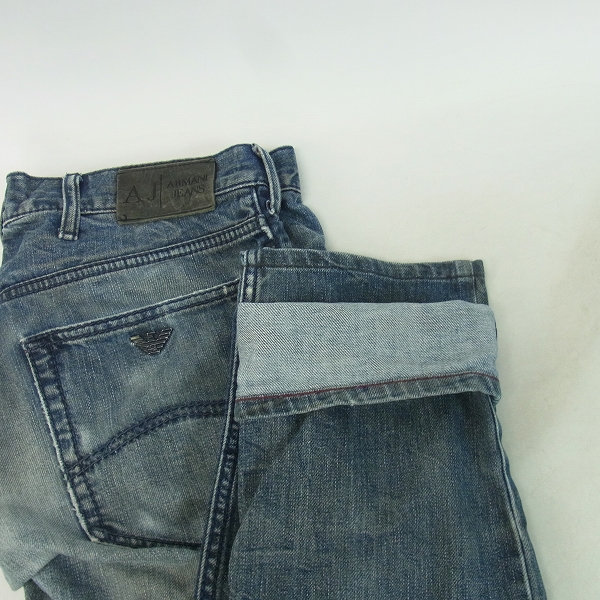 実際に弊社で買取させて頂いたARMANI JEANS/アルマーニジーンズ ボタンフライ デニムパンツ/30 2点セット の画像 8枚目