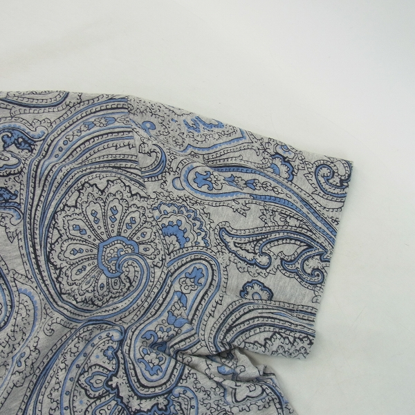 実際に弊社で買取させて頂いたETRO/エトロ 総柄 プリント Vネック 半袖 カットソー/Mの画像 6枚目