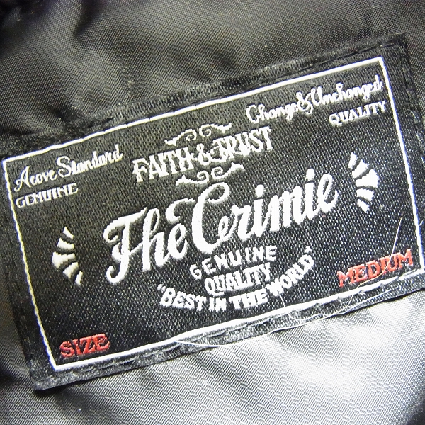 実際に弊社で買取させて頂いたCRIMIE/クライミー Faith & Trust 襟ボアナイロンジャケット Mの画像 2枚目