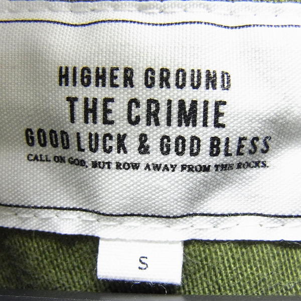 実際に弊社で買取させて頂いたCRIMIE/クライミー ミリタリーシャツジャケット オリーブ Sの画像 2枚目