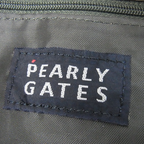 実際に弊社で買取させて頂いたPEARLYGATES/パーリーゲイツ キャンバストートバッグ ダークグリーンの画像 5枚目