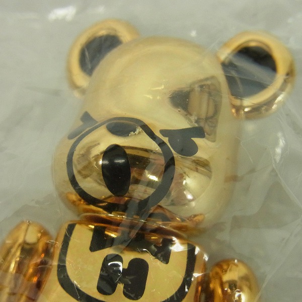 実際に弊社で買取させて頂いたBE@RBRICK/ベアブリック HYSTERIC GLAMOUR/ヒステリックグラマー 金/ゴールド 100%の画像 1枚目