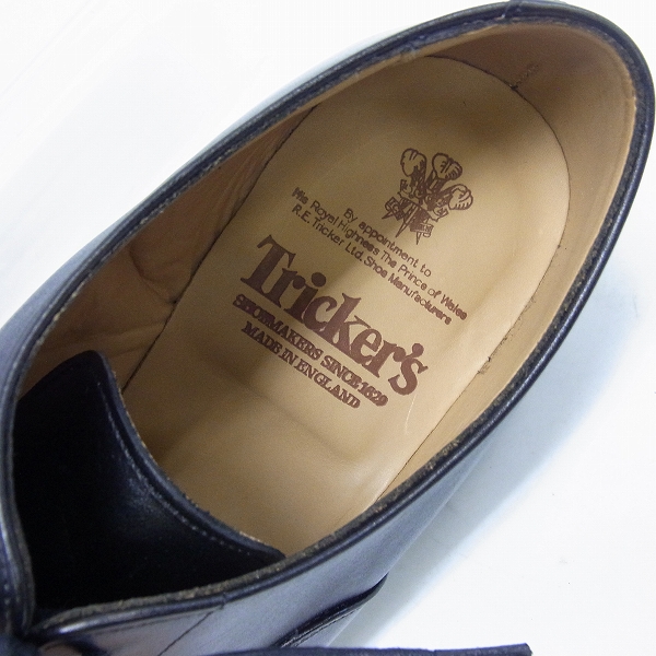 実際に弊社で買取させて頂いたTricker's/トリッカーズ M6140/REGENTストレートチップ キャップトゥーレザーシューズ/9の画像 4枚目