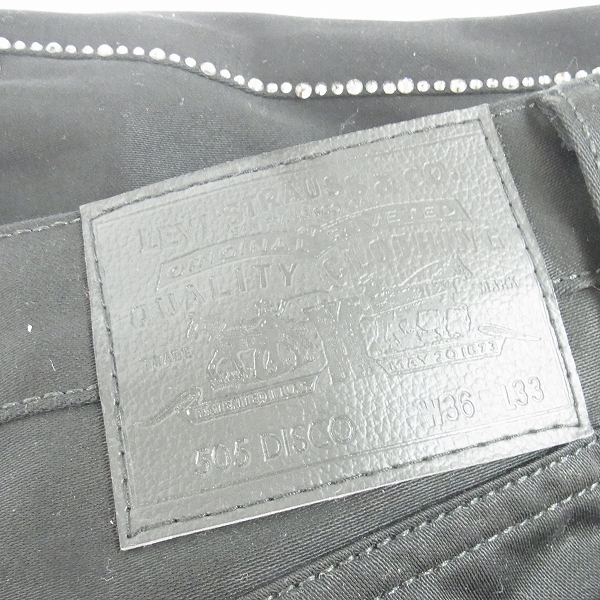 実際に弊社で買取させて頂いた LEVIS/リーバイス Fenom/フェノム FRAGMENT DESIGN 505DISCO スワロフスキー リジットパンツ W36の画像 2枚目