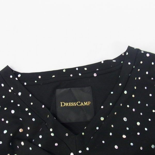 実際に弊社で買取させて頂いたDRESSCAMP/ドレスキャンプ ドットプリント Vネック カットソー/48の画像 4枚目